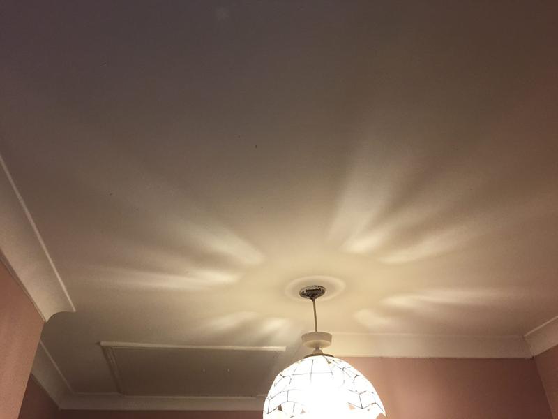 The same ceiling after a smooth skim