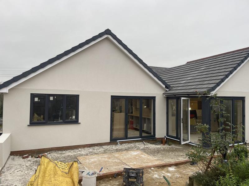 The same extension after coloured render